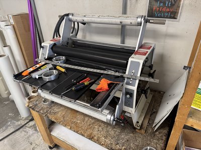 27" Thermal Roll Laminator -- Parts Machine / As-Is — Unknown Unknown