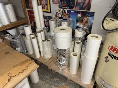Bulk D&K SuperStick Thermal Roll Laminating Film -- ~200 Rolls -- Shop Closing — photo 2