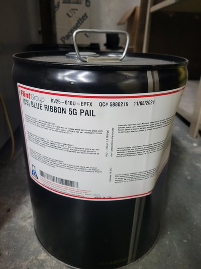 Varn Blue Ribbon Press Wash -- 5 Gallon Pail (Unopened) — Varn (Flint Group) Blue Ribbon KV25-010U-EPFX