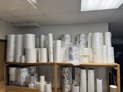 Bulk D&K SuperStick Thermal Roll Laminating Film -- ~200 Rolls -- Shop Closing — photo 15