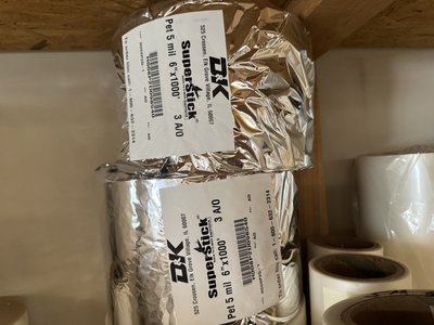 Bulk D&K SuperStick Thermal Roll Laminating Film -- ~200 Rolls -- Shop Closing — photo 22