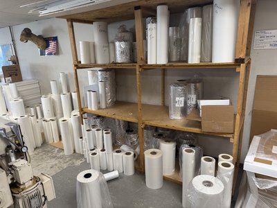 Bulk D&K SuperStick Thermal Roll Laminating Film -- ~200 Rolls -- Shop Closing — photo 14