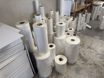 Bulk D&K SuperStick Thermal Roll Laminating Film -- ~200 Rolls -- Shop Closing — photo 26