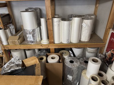 Bulk D&K SuperStick Thermal Roll Laminating Film -- ~200 Rolls -- Shop Closing — photo 11